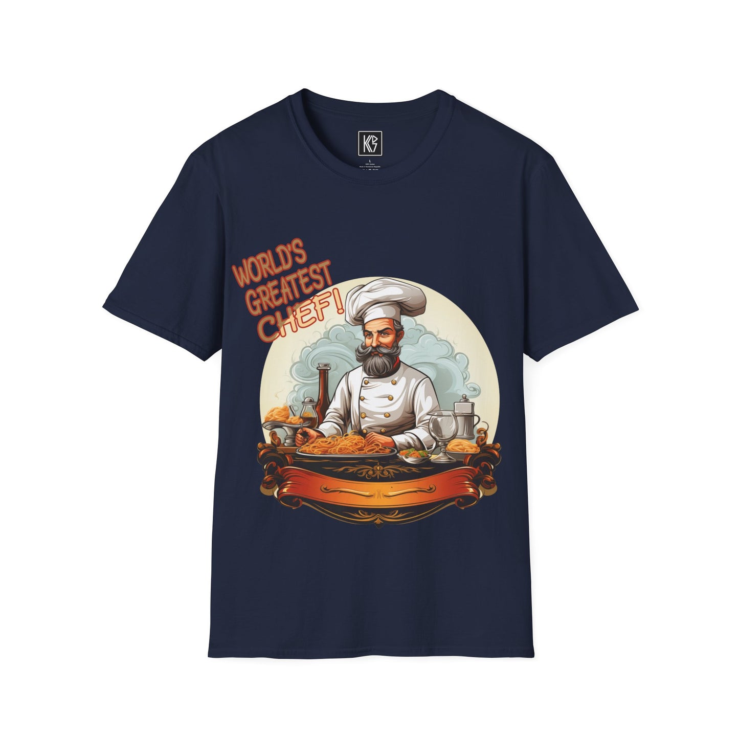 Worlds Greatest Chef Graphic Tee Softstyle by KGD Prints