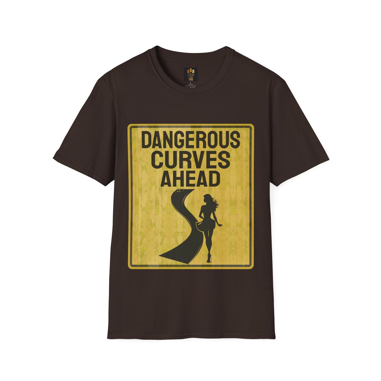 Dangerous Curves Ahead Graphic Tee Softstyle by KGD Prints