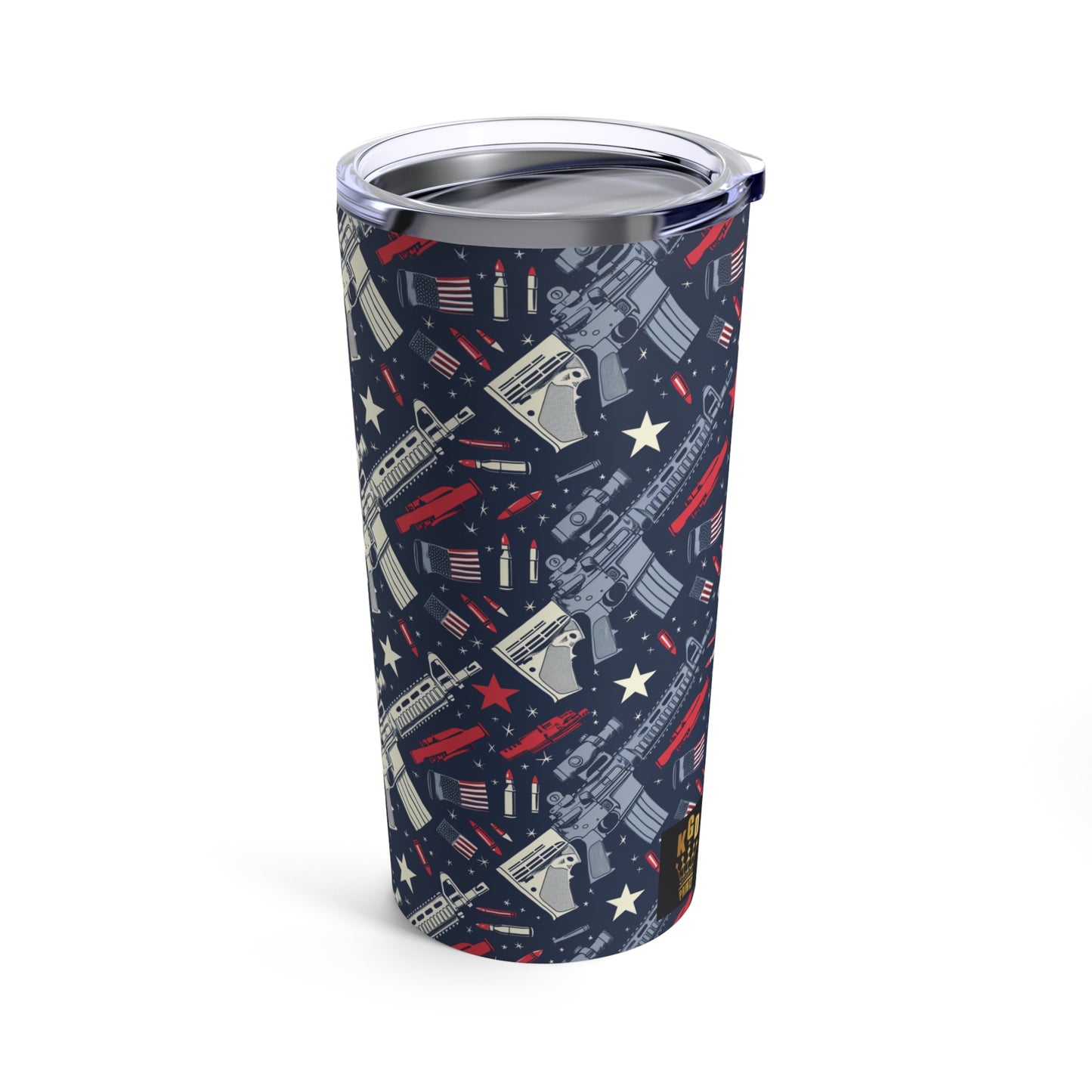 American Guns & Ammunition Tumbler 20oz Seamless NRA