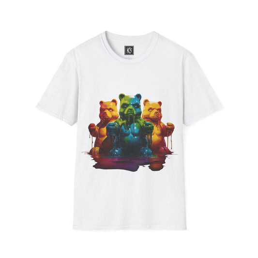 Gummy Bears Melt Graphic Tee Softstyle by KGD Prints
