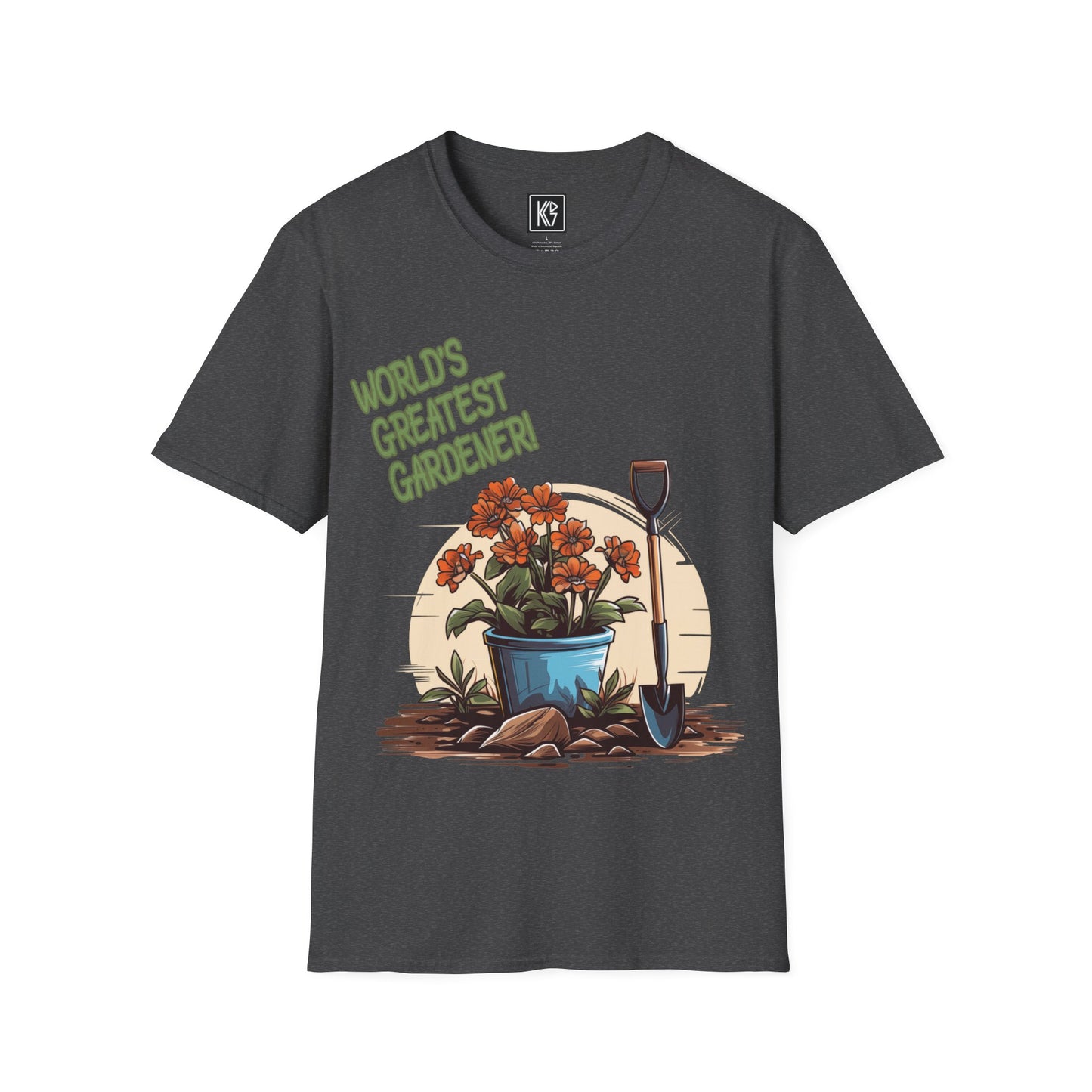 Worlds Greatest Gardener Graphic Tee Softstyle by KGD Prints