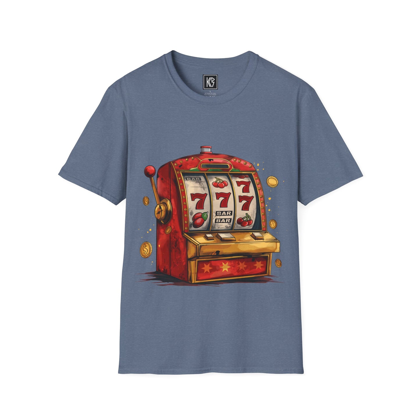 Lucky 777 slots Graphic Tee Softstyle by KGD Prints