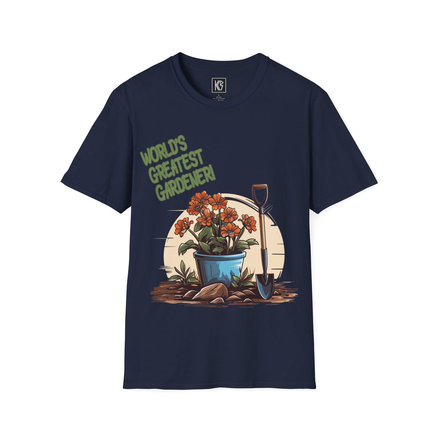 Worlds Greatest Gardener Graphic Tee Softstyle by KGD Prints