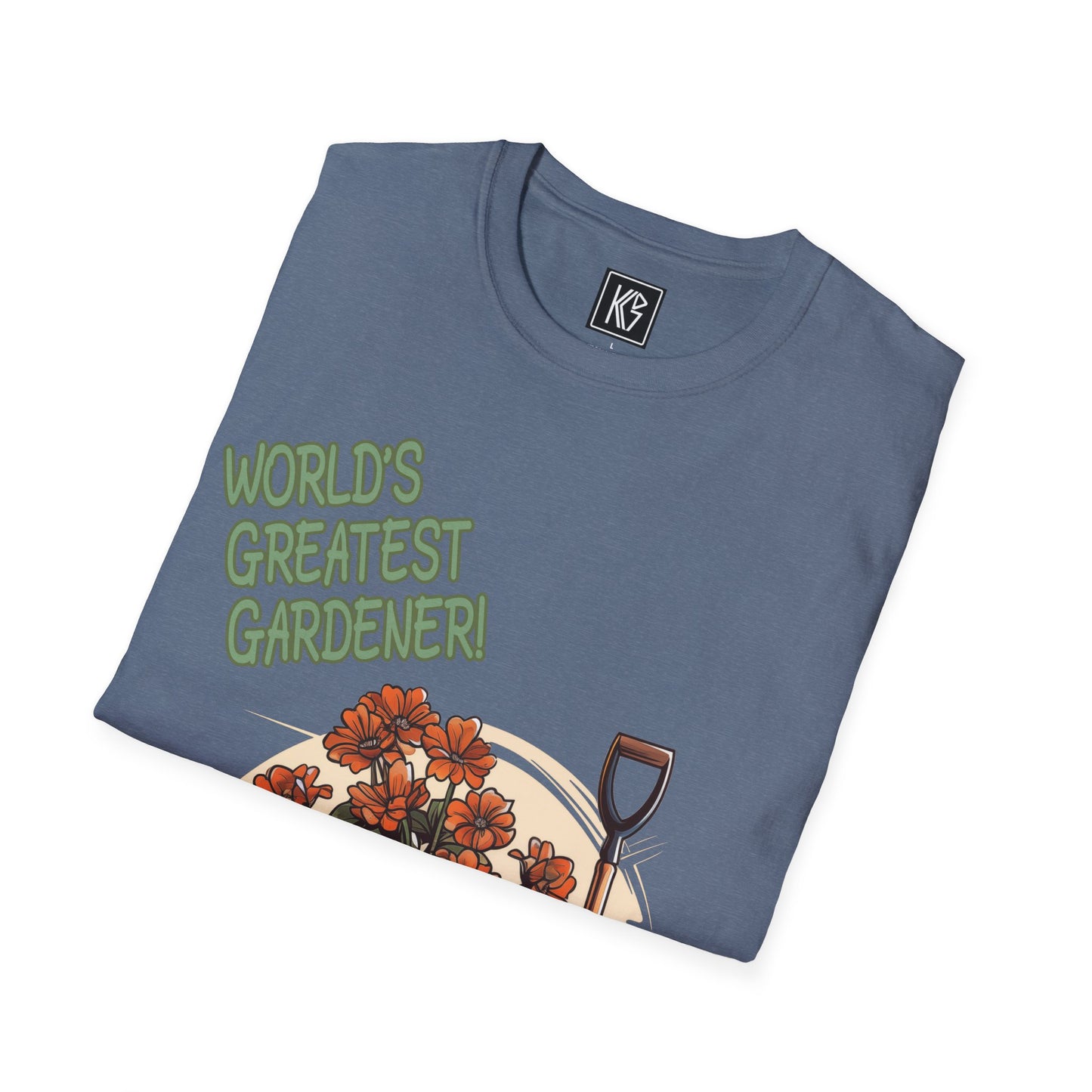 Worlds Greatest Gardener Graphic Tee Softstyle by KGD Prints