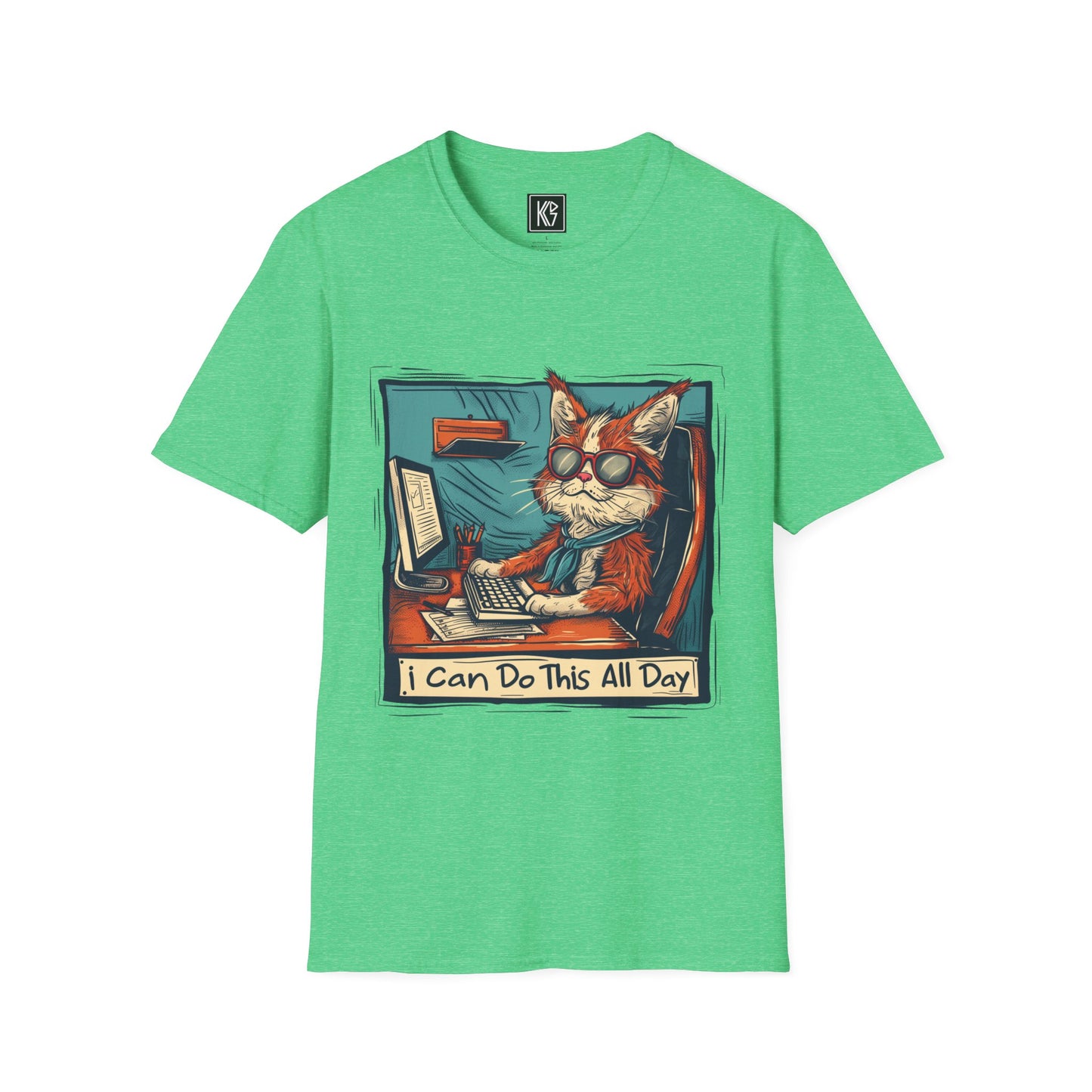 I can do this all day Graphic Tee Softstyle by KGD Prints