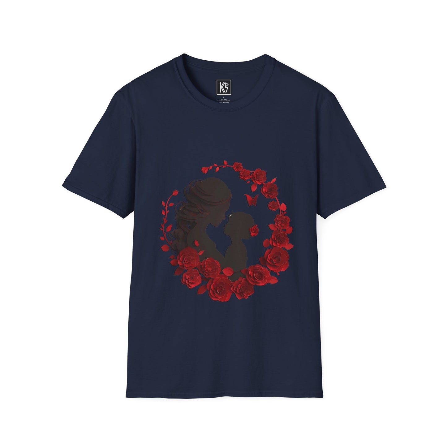 Mothers Rose Graphic Tee Softstyle by KGD Prints