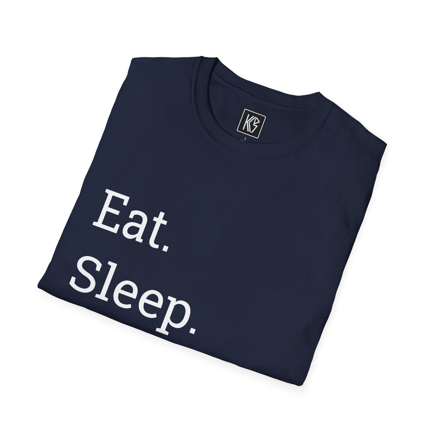 Eat sleep love repeat Graphic Tee Softstyle by KGD Prints