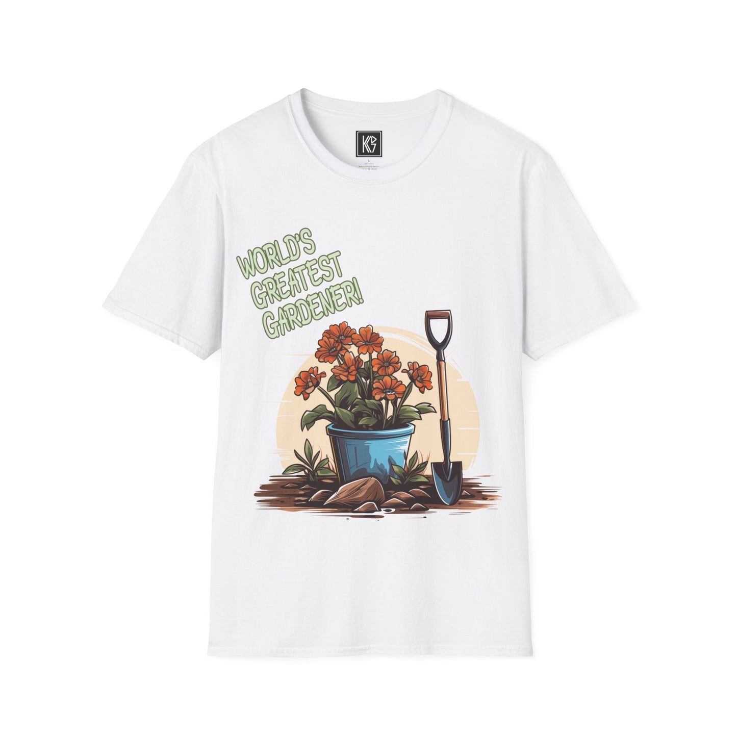 Worlds Greatest Gardener Graphic Tee Softstyle by KGD Prints