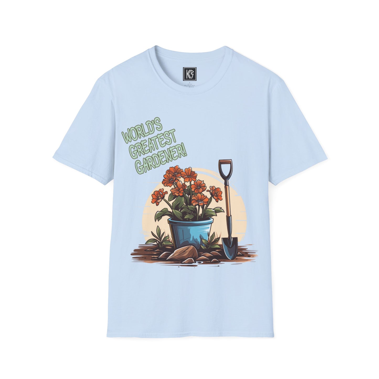 Worlds Greatest Gardener Graphic Tee Softstyle by KGD Prints