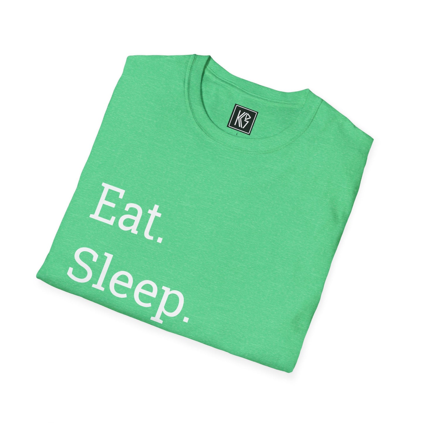 Eat sleep love repeat Graphic Tee Softstyle by KGD Prints