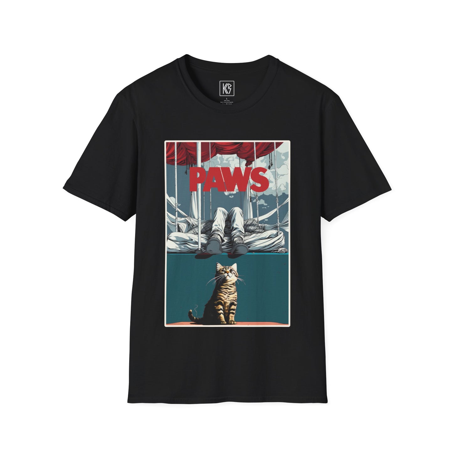 PAWS Graphic Tee Softstyle by KGD Prints