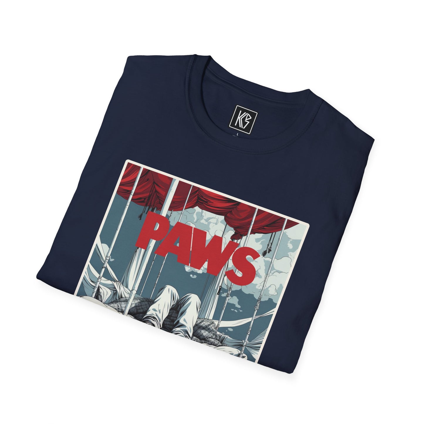 PAWS Graphic Tee Softstyle by KGD Prints