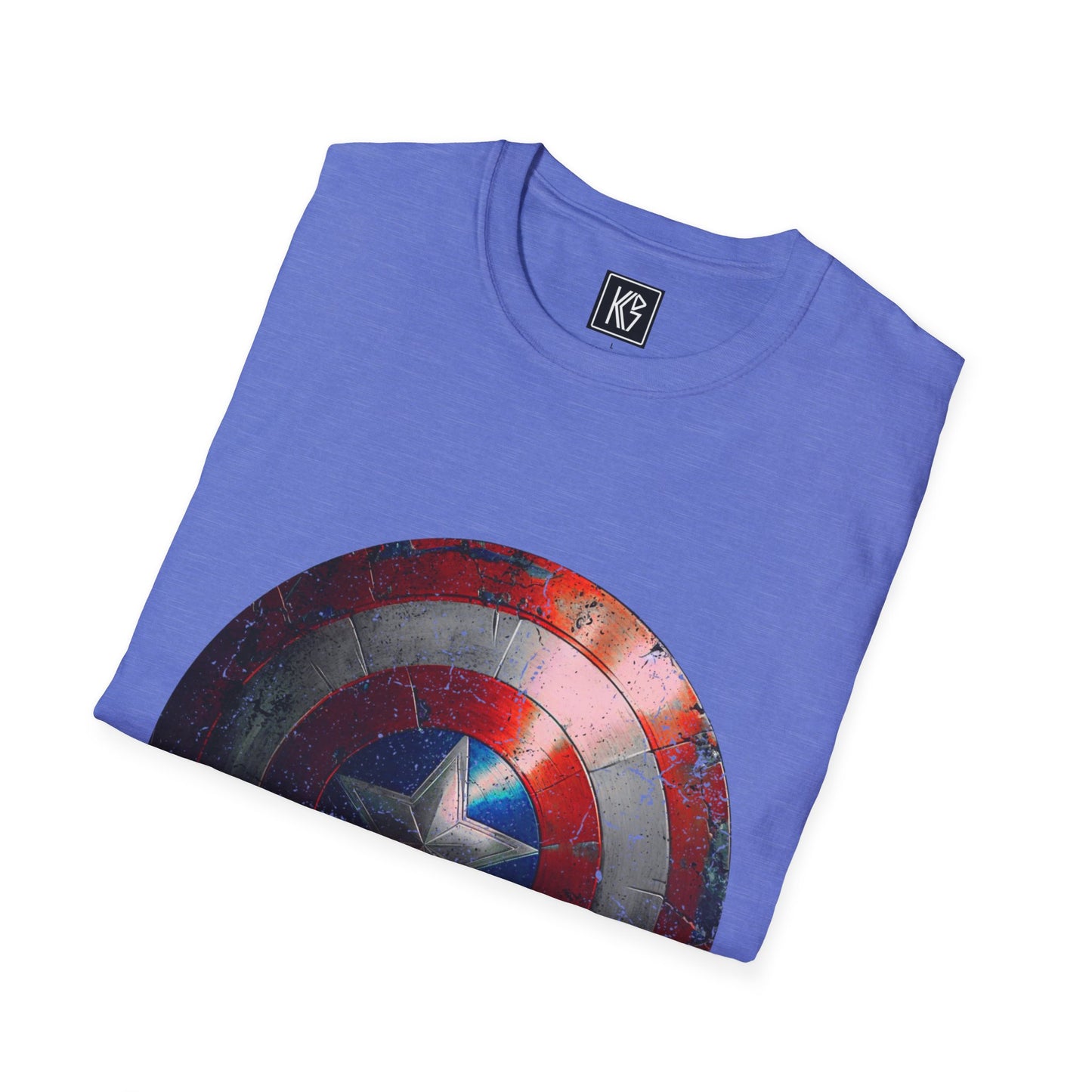 Captain America Shield Graphic Tee Softstyle by KGD Prints