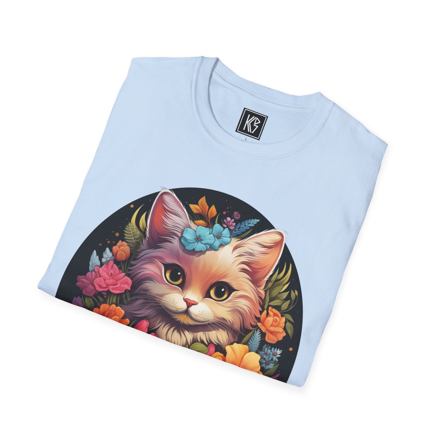 Alpha Male Kitty Graphic Tee Softstyle by KGD Prints