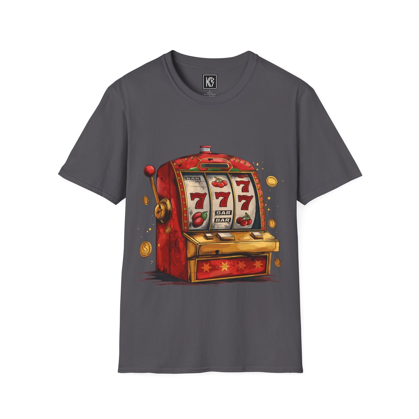 Lucky 777 slots Graphic Tee Softstyle by KGD Prints