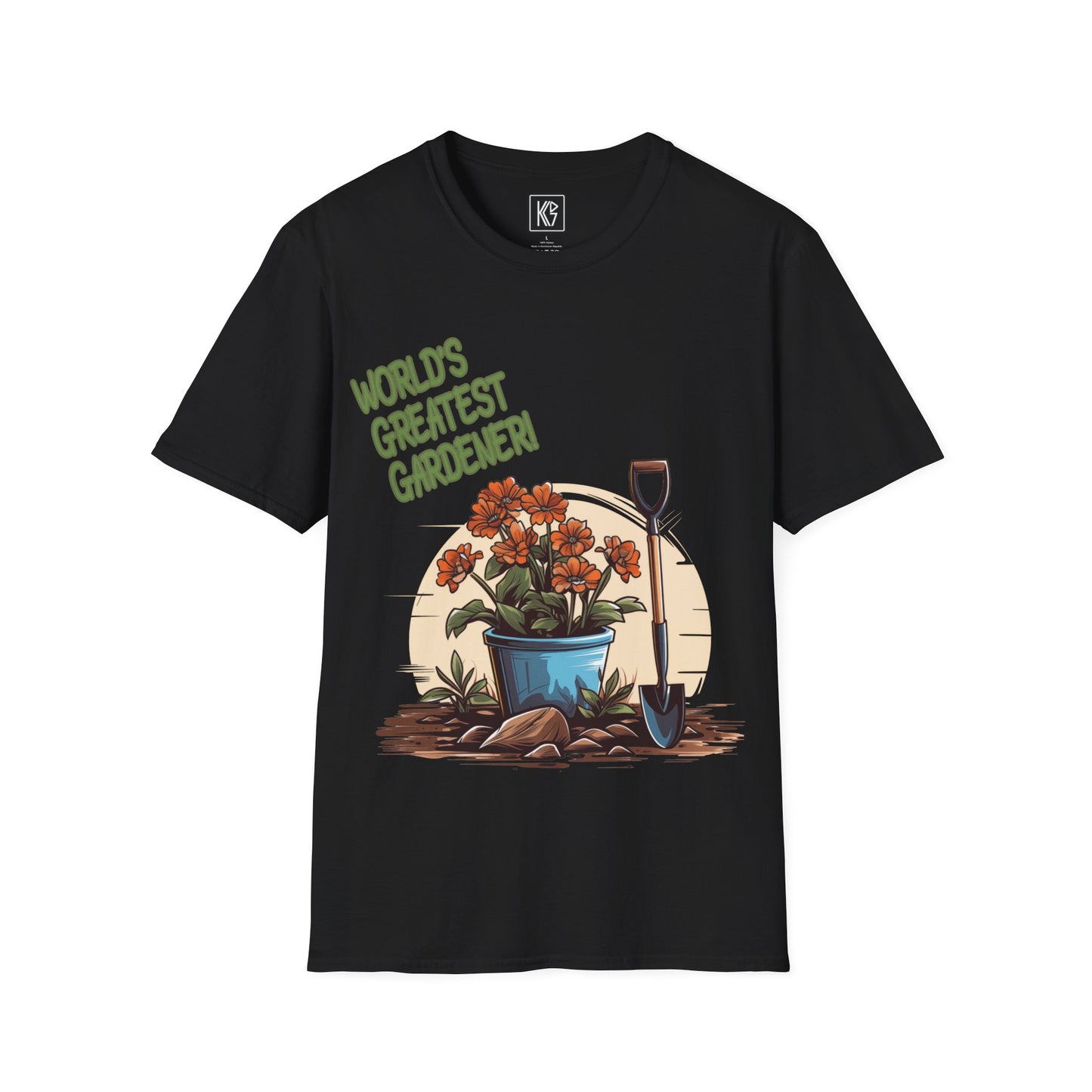 Worlds Greatest Gardener Graphic Tee Softstyle by KGD Prints