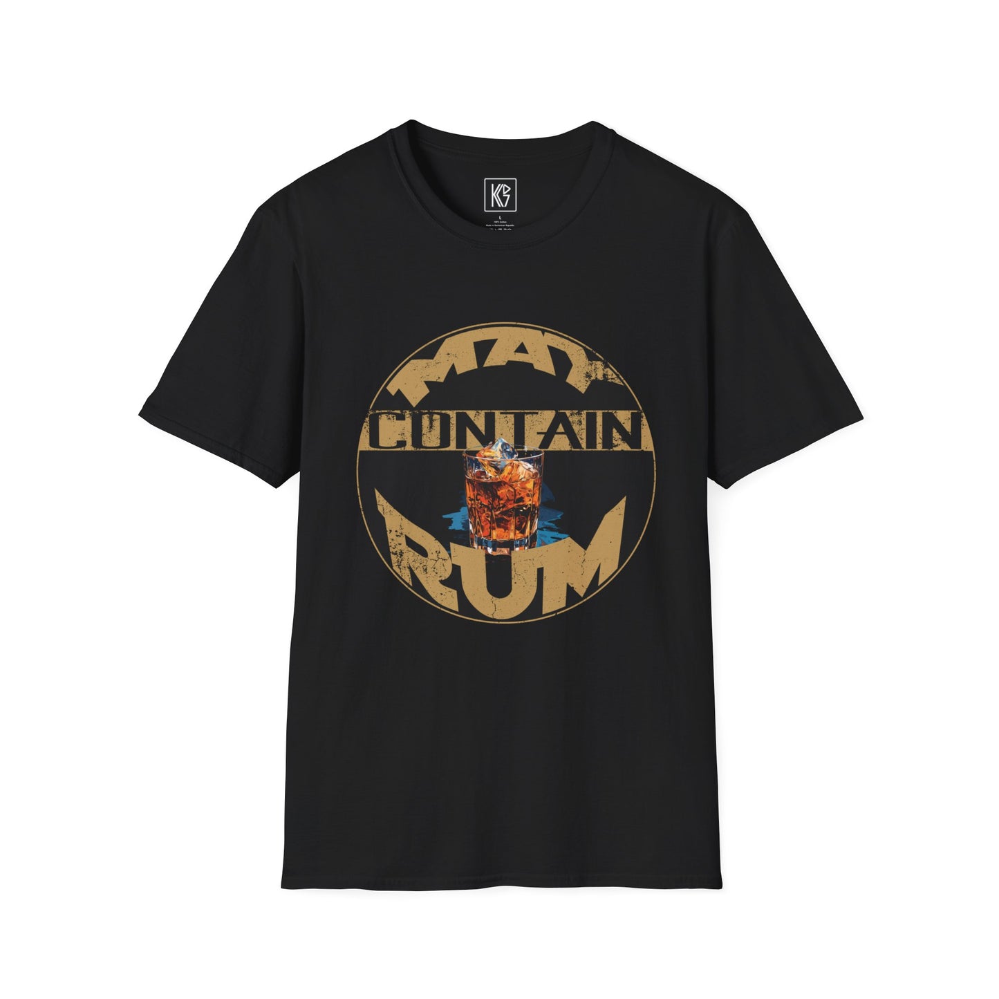 May contain Rum Graphic Tee Softstyle by KGD Prints
