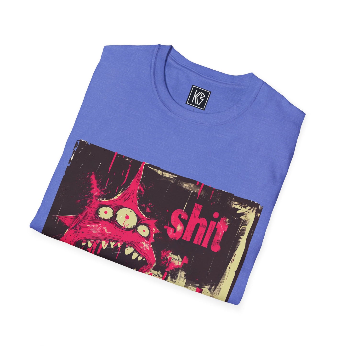 Shit Happens Alien Graphic Tee Softstyle by KGD Prints