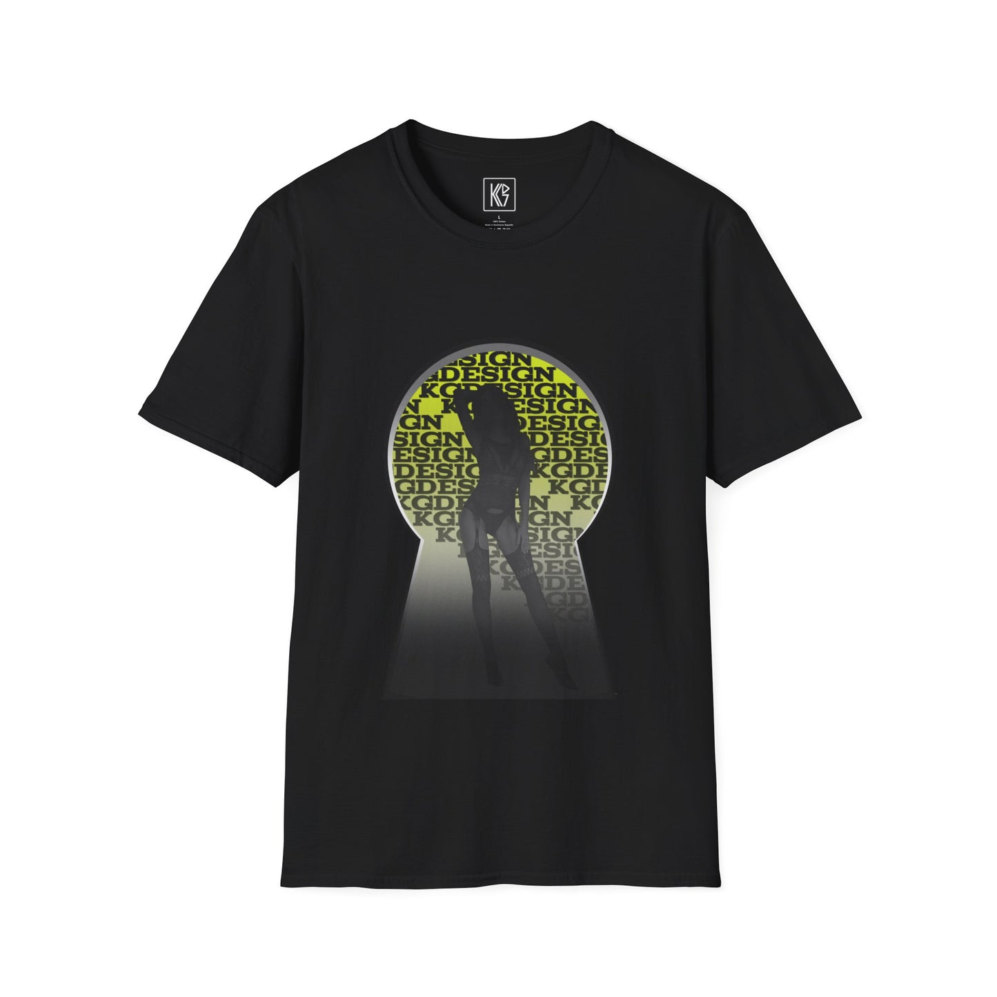 Keyhole Graphic Tee Softstyle by KGD Prints