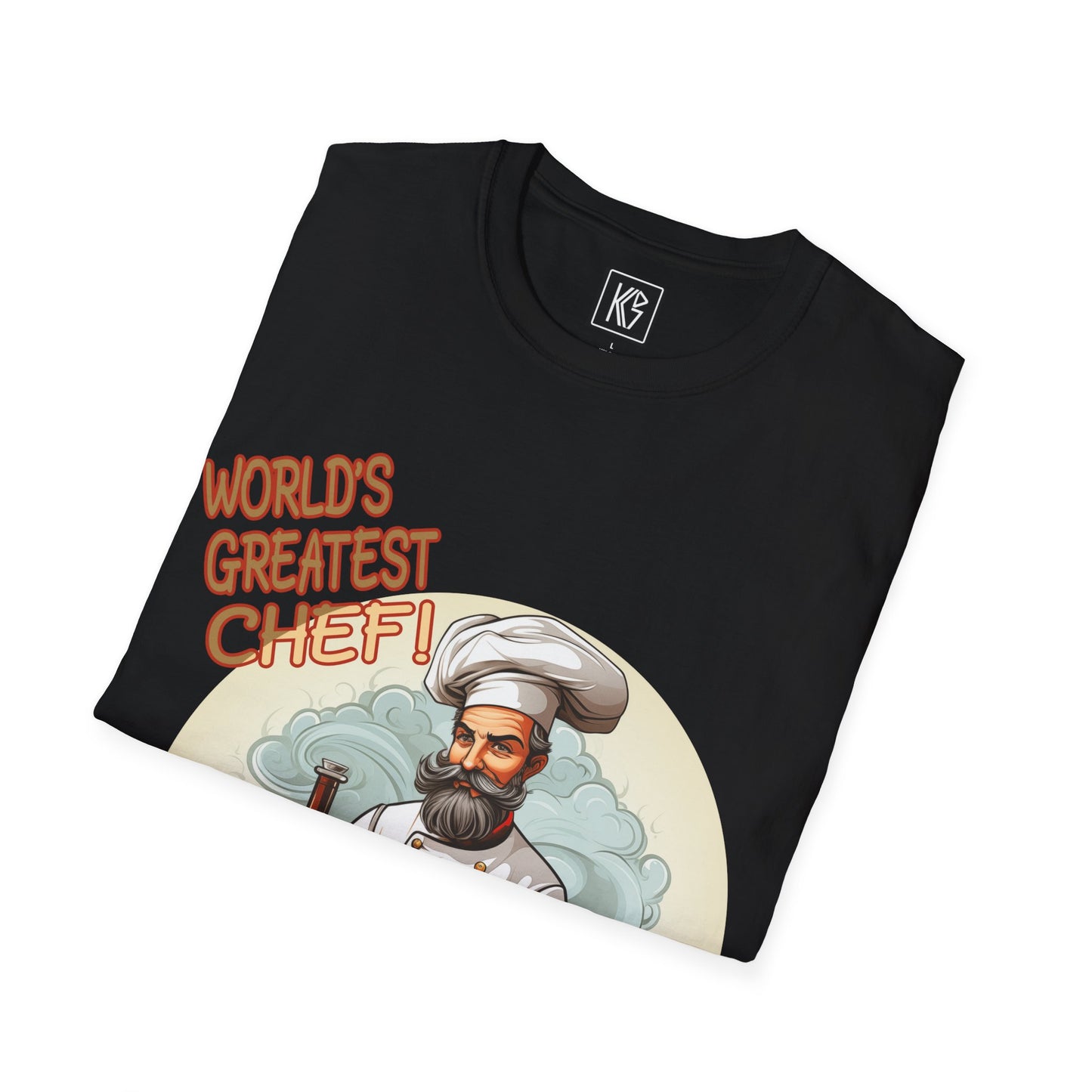 Worlds Greatest Chef Graphic Tee Softstyle by KGD Prints