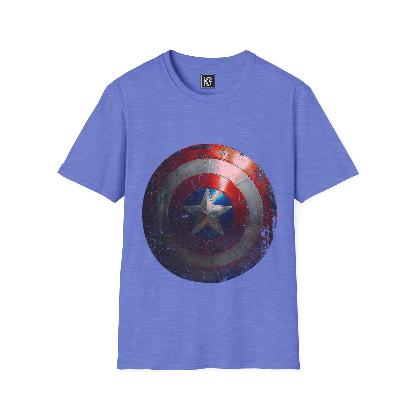 Captain America Shield Graphic Tee Softstyle by KGD Prints