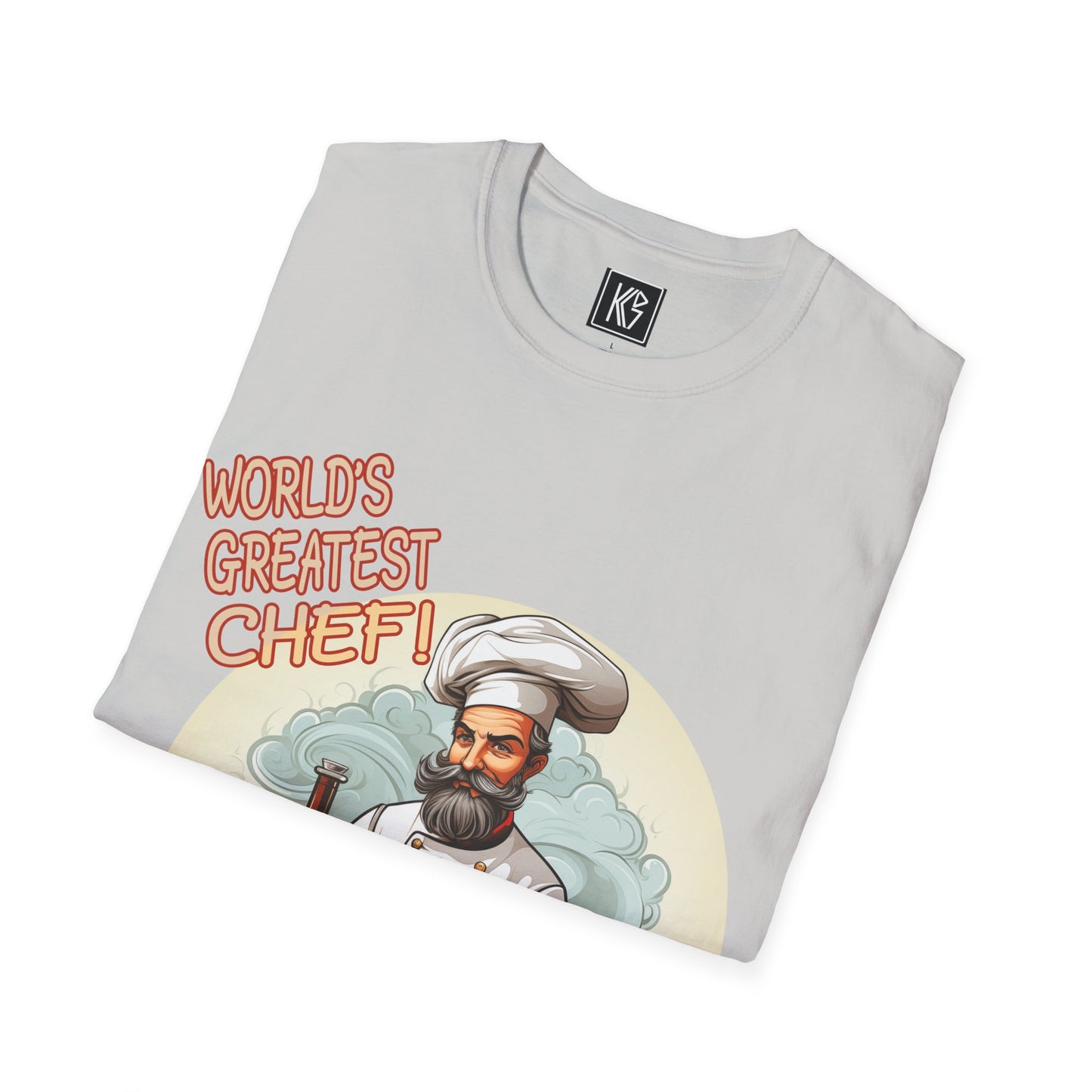 Worlds Greatest Chef Graphic Tee Softstyle by KGD Prints