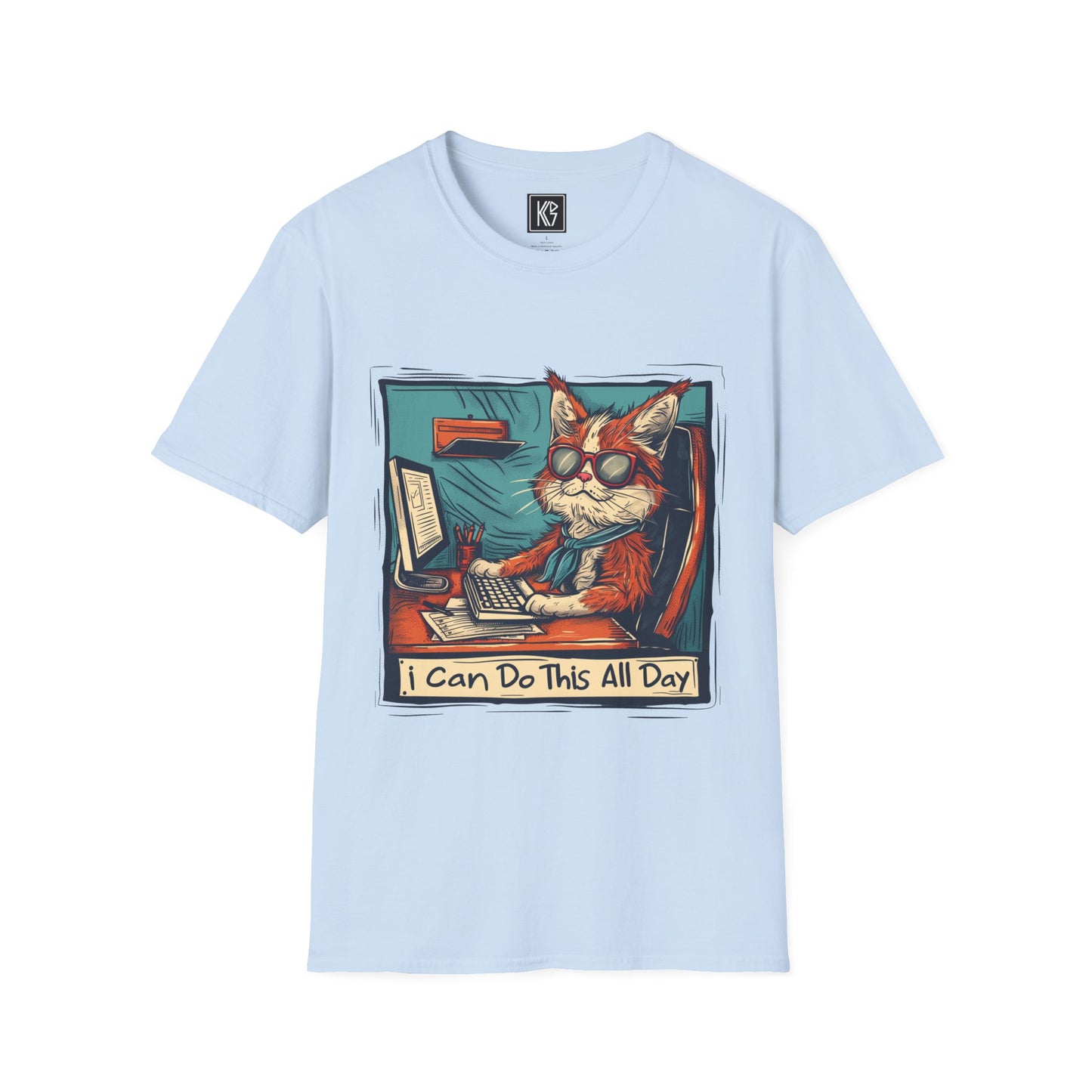 I can do this all day Graphic Tee Softstyle by KGD Prints