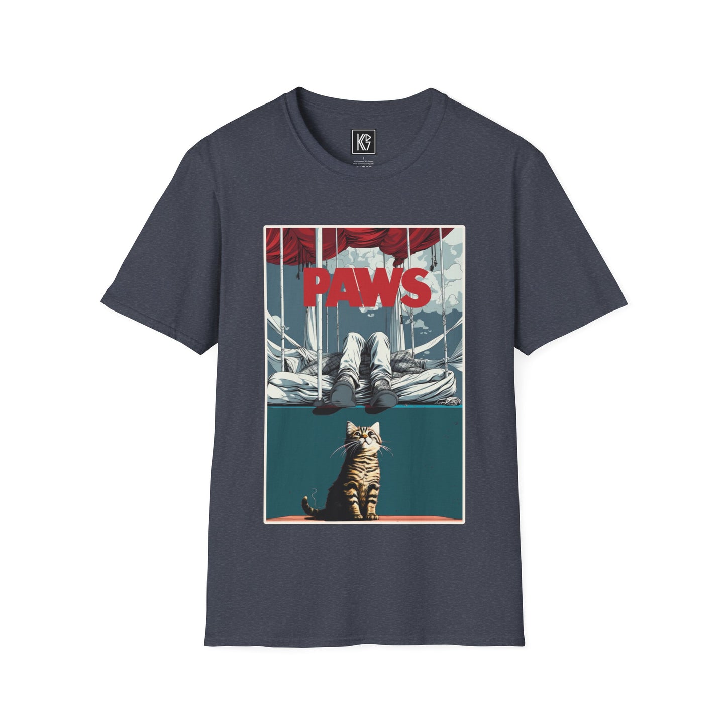 PAWS Graphic Tee Softstyle by KGD Prints