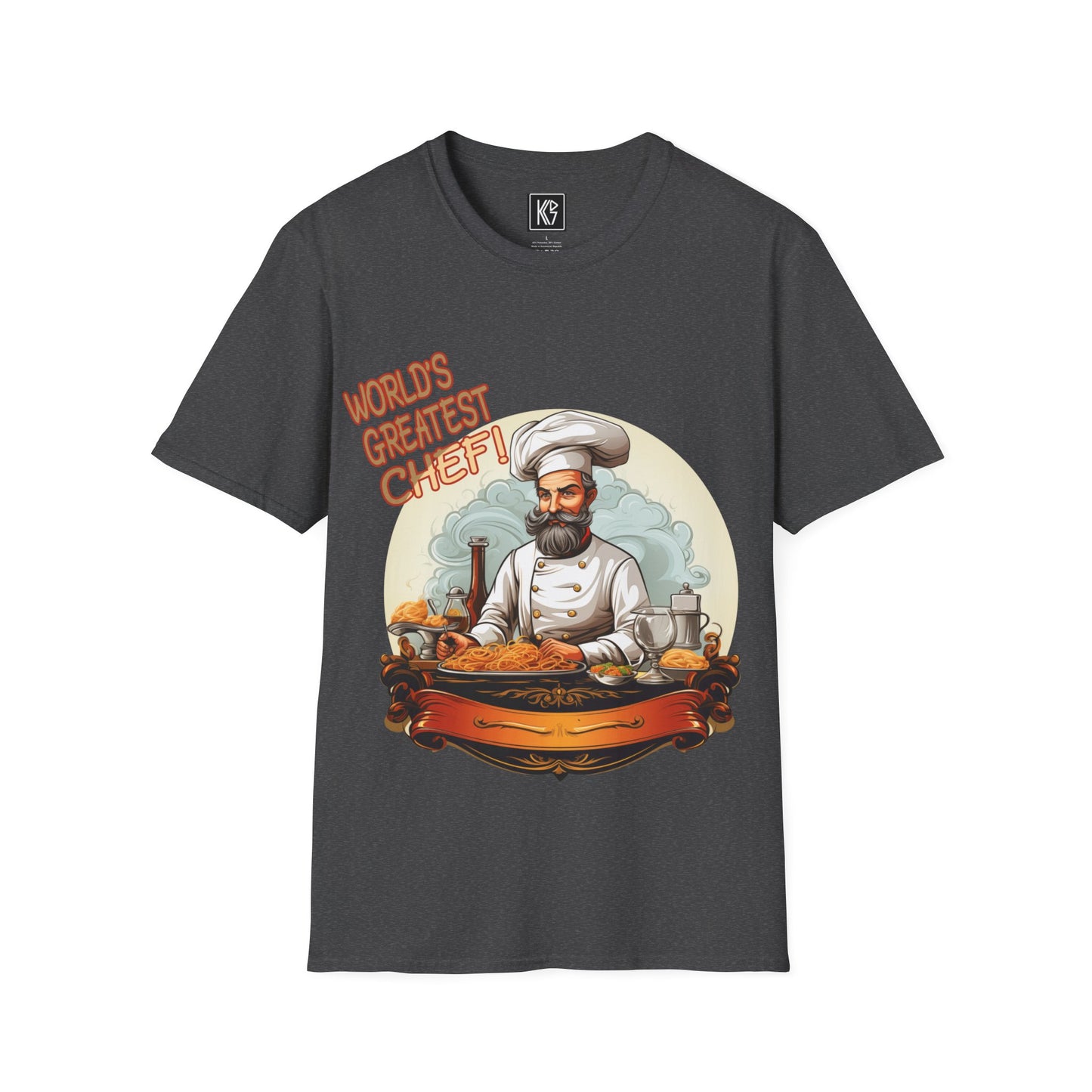 Worlds Greatest Chef Graphic Tee Softstyle by KGD Prints
