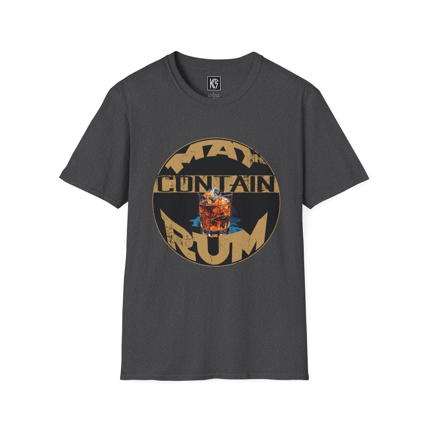 May contain Rum Graphic Tee Softstyle by KGD Prints