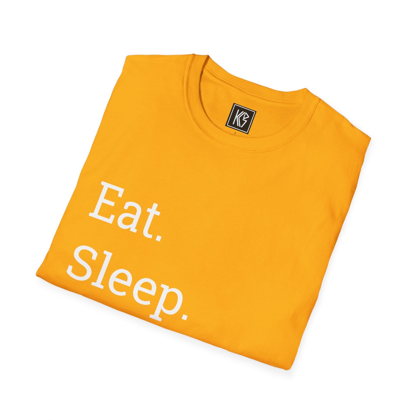Eat sleep love repeat Graphic Tee Softstyle by KGD Prints