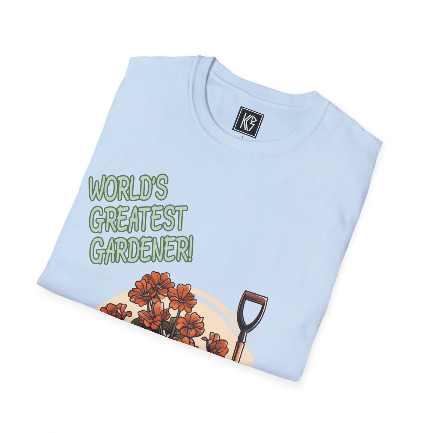 Worlds Greatest Gardener Graphic Tee Softstyle by KGD Prints