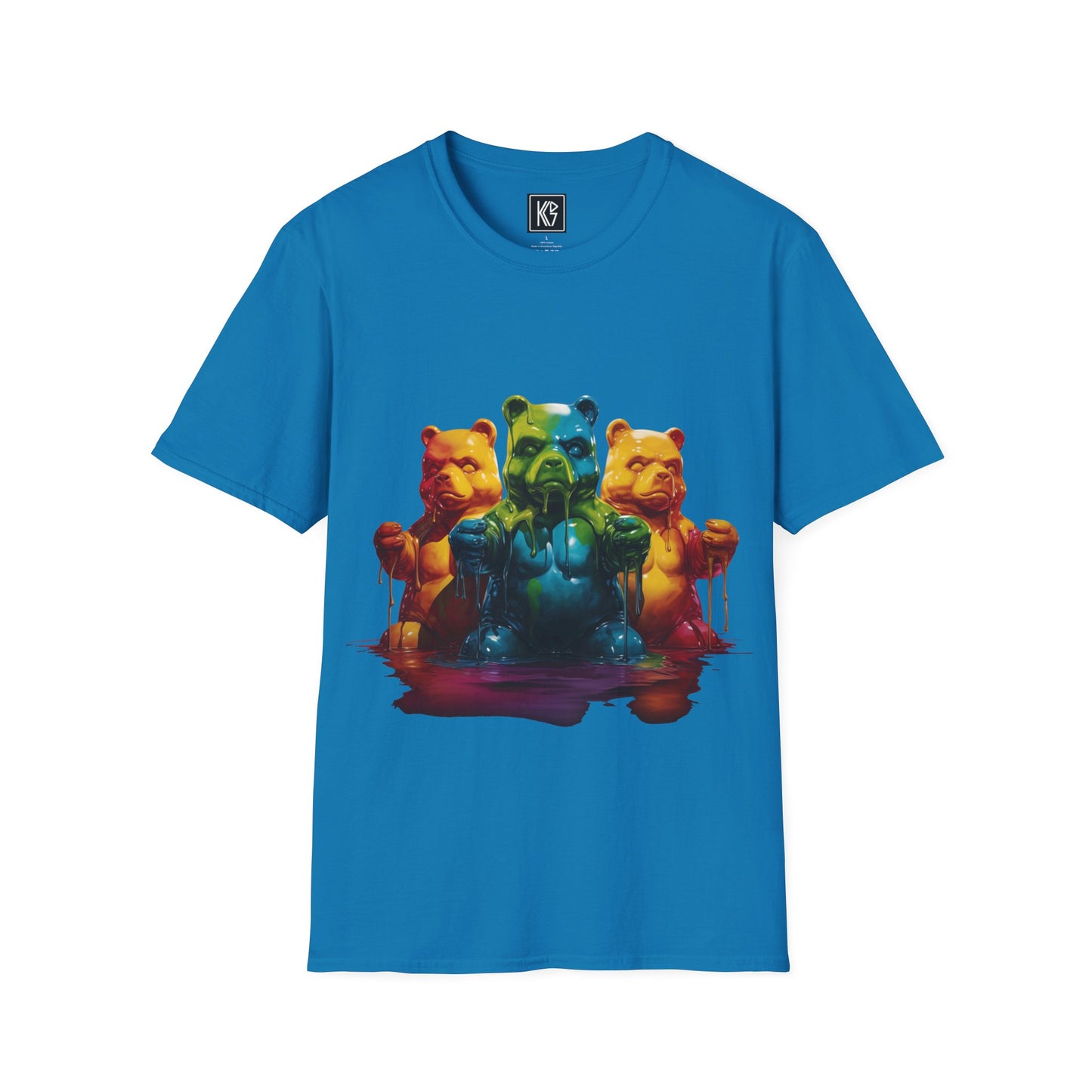 Gummy Bears Melt Graphic Tee Softstyle by KGD Prints