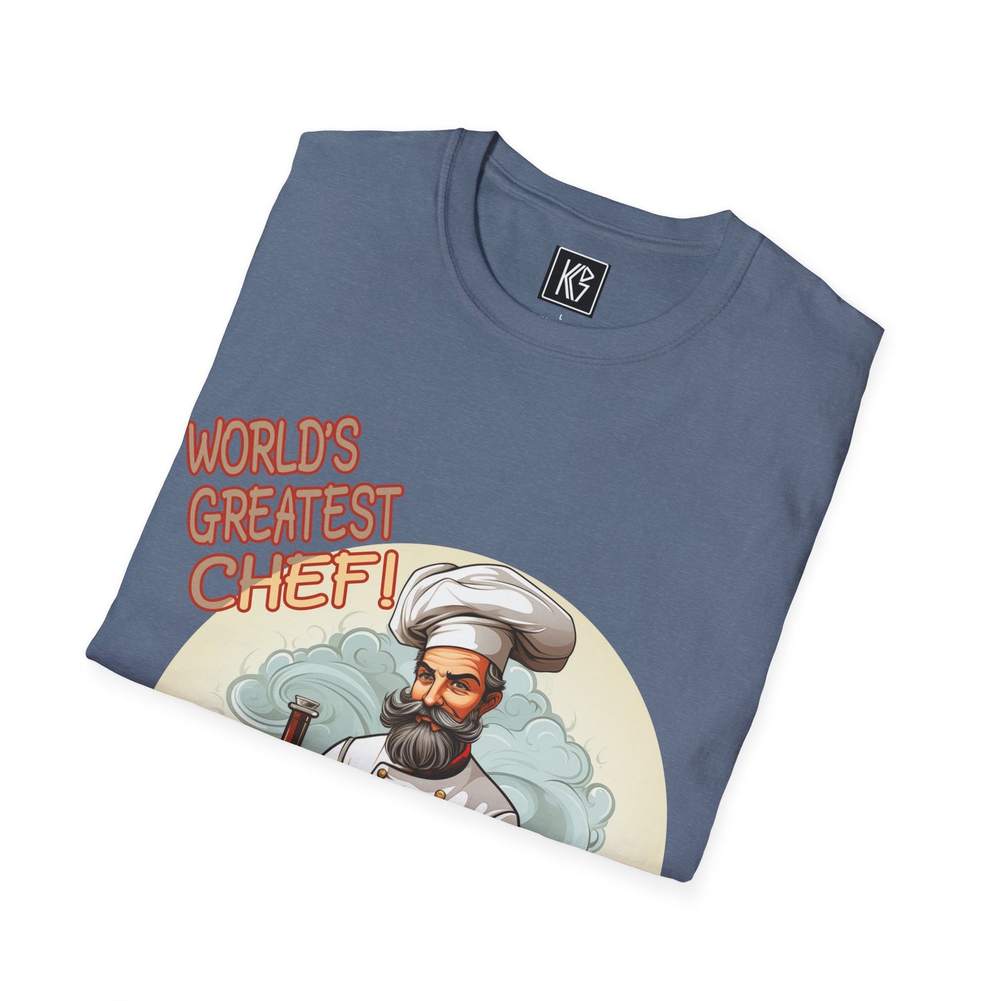 Worlds Greatest Chef Graphic Tee Softstyle by KGD Prints
