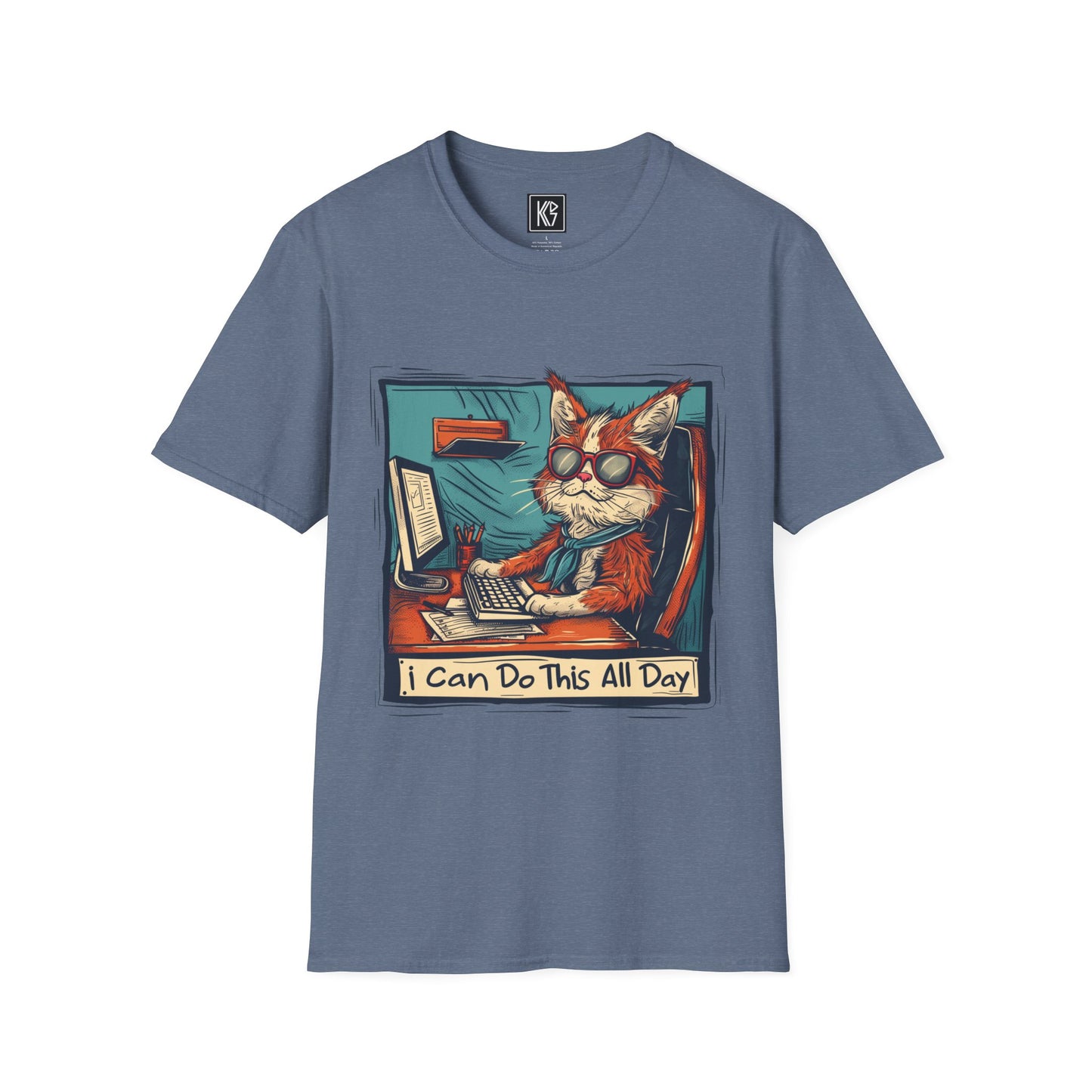 I can do this all day Graphic Tee Softstyle by KGD Prints