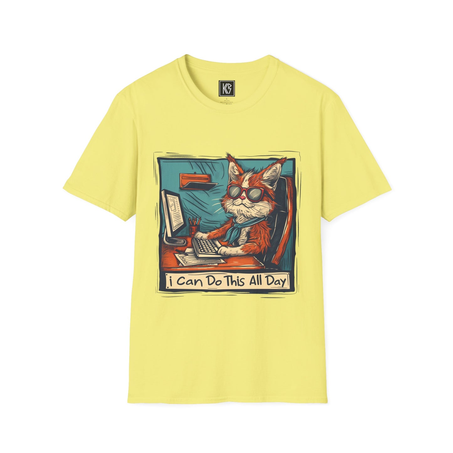 I can do this all day Graphic Tee Softstyle by KGD Prints