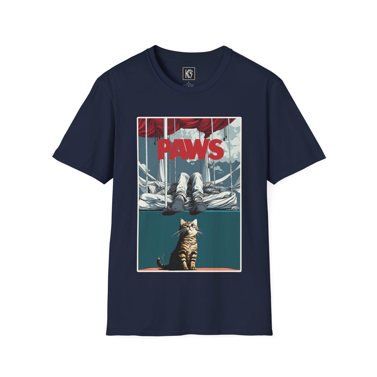PAWS Graphic Tee Softstyle by KGD Prints