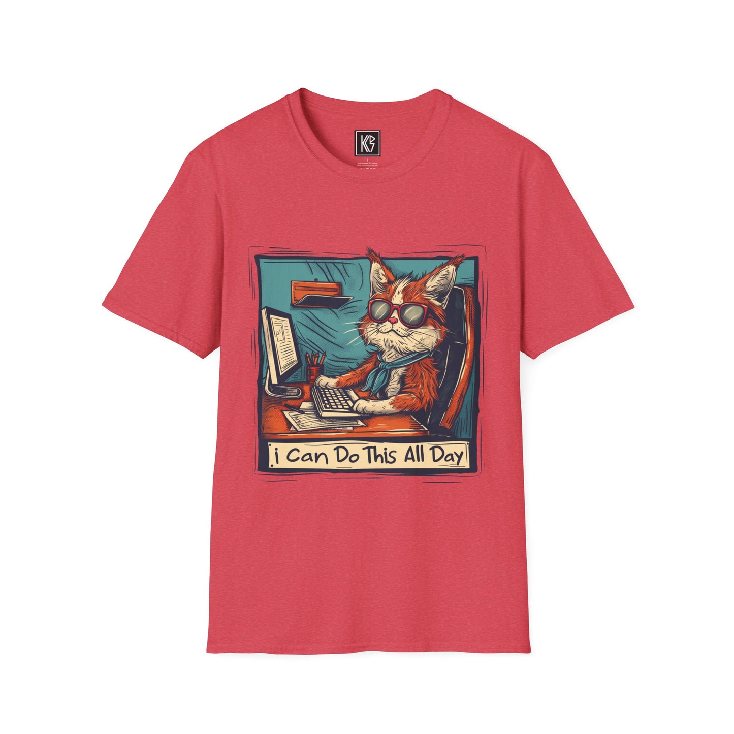I can do this all day Graphic Tee Softstyle by KGD Prints