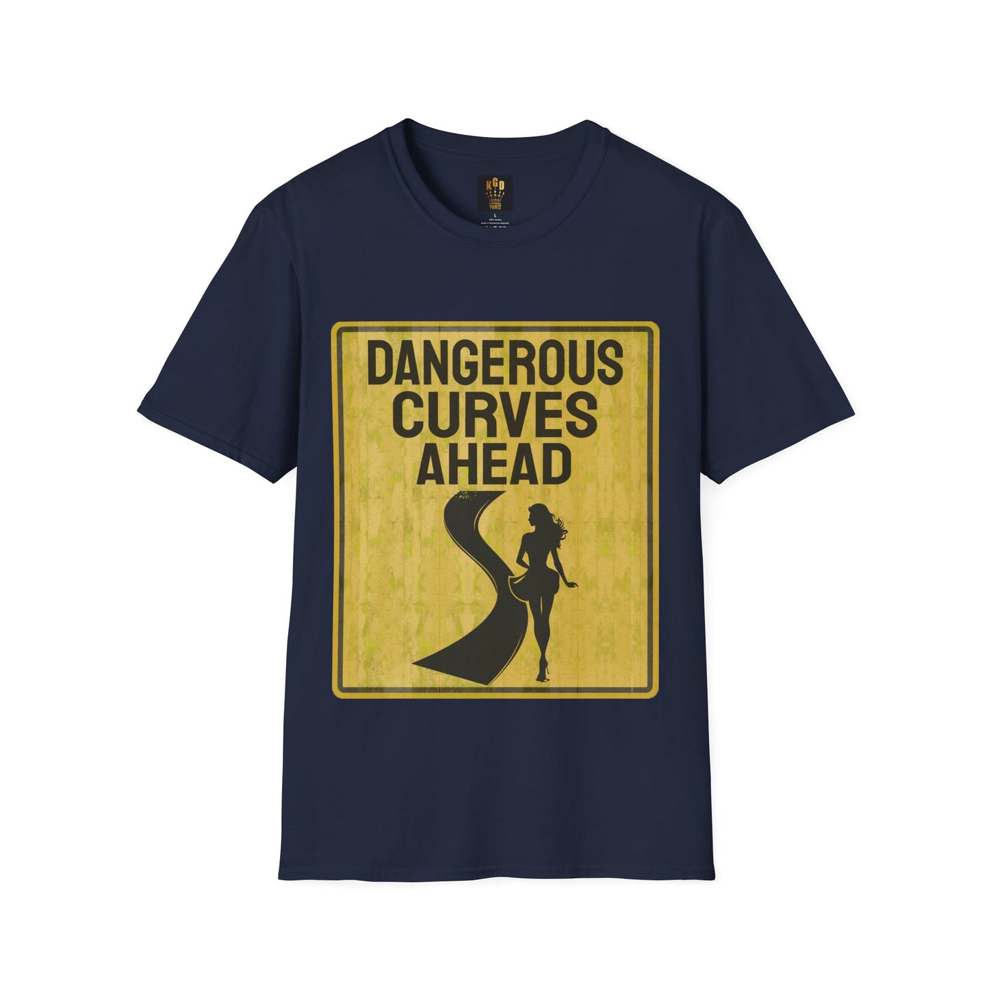 Dangerous Curves Ahead Graphic Tee Softstyle by KGD Prints