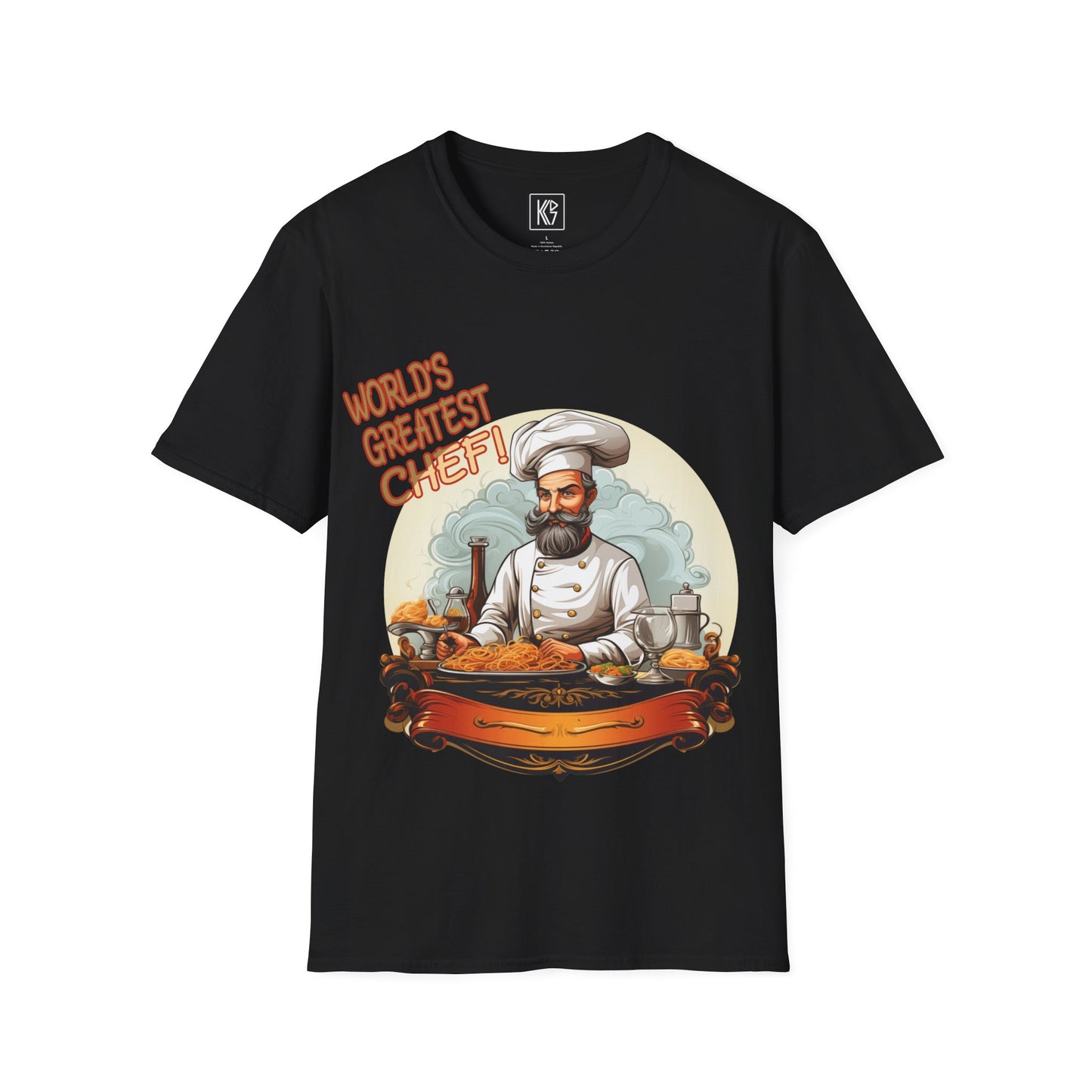 Worlds Greatest Chef Graphic Tee Softstyle by KGD Prints