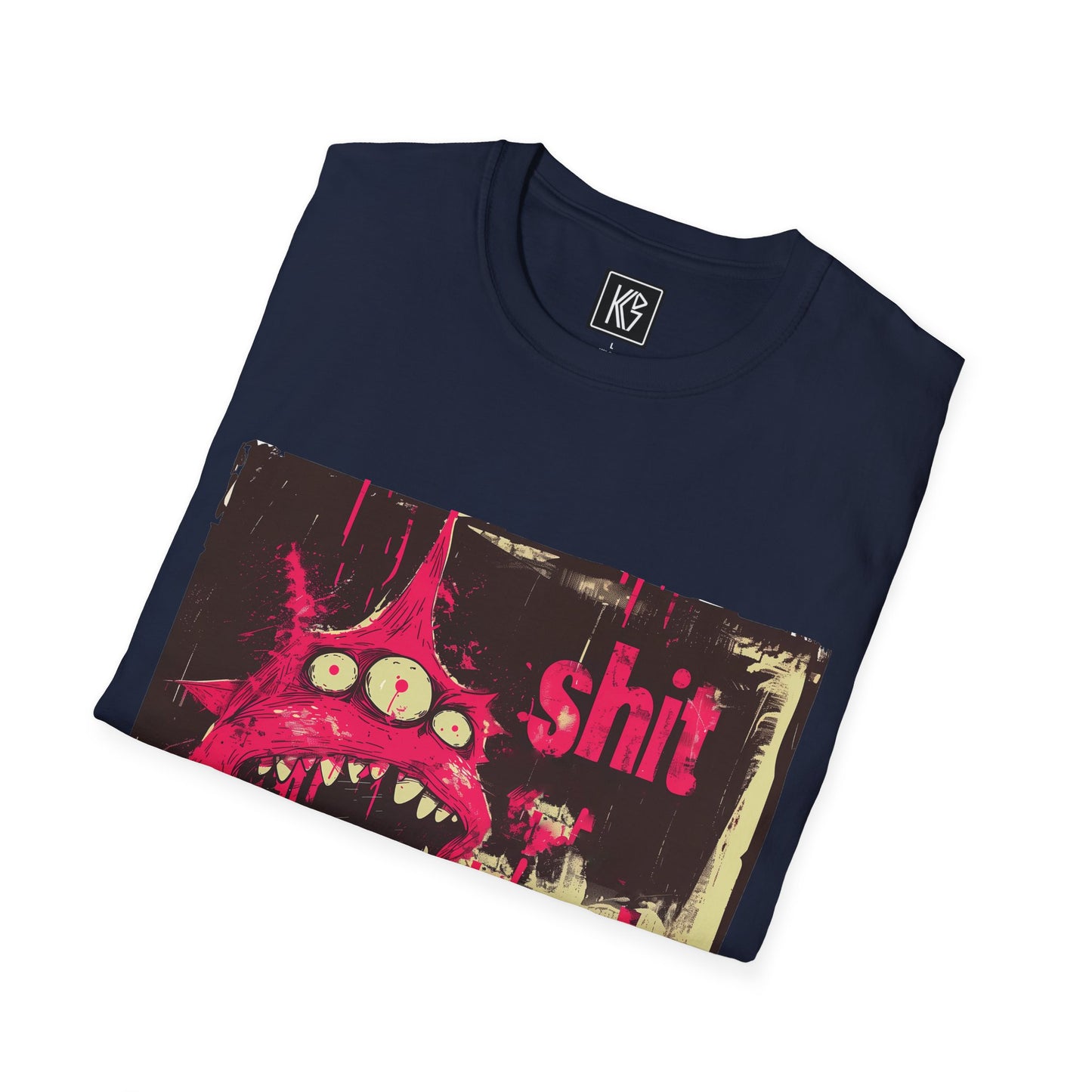 Shit Happens Alien Graphic Tee Softstyle by KGD Prints