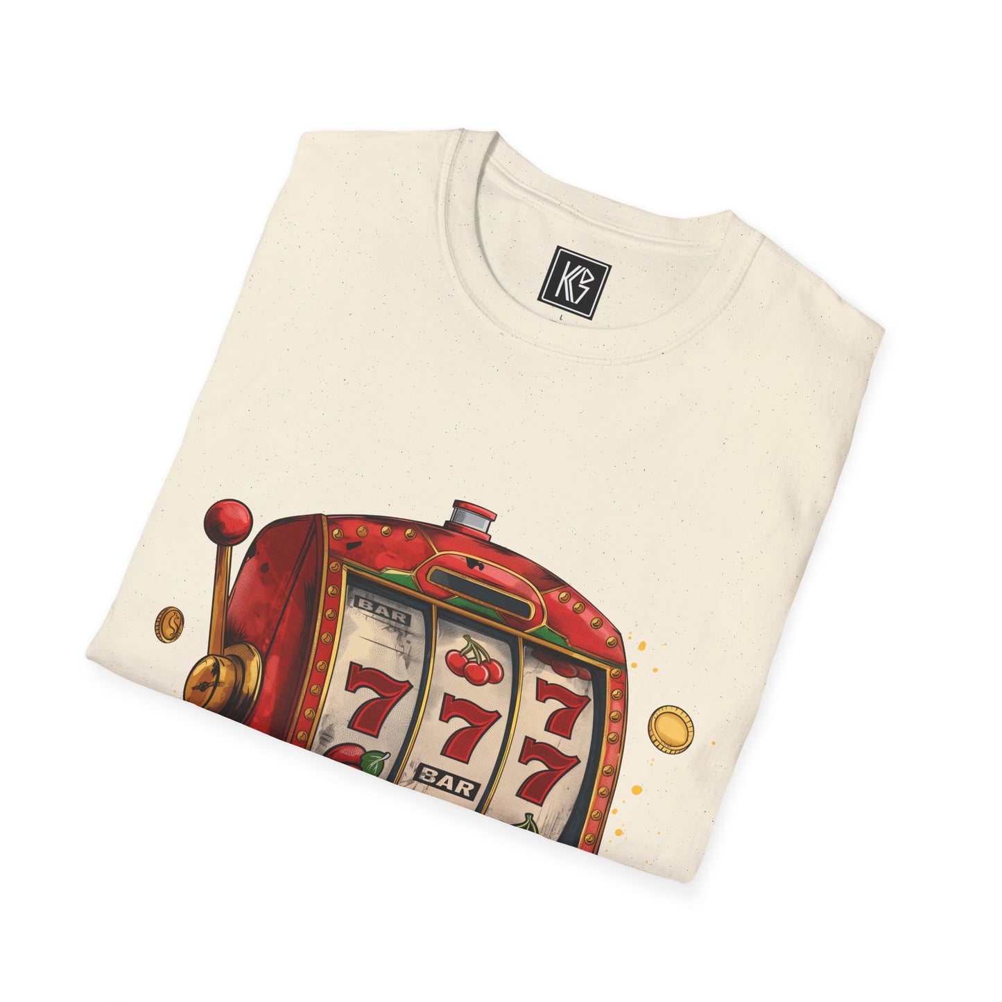 Lucky 777 slots Graphic Tee Softstyle by KGD Prints