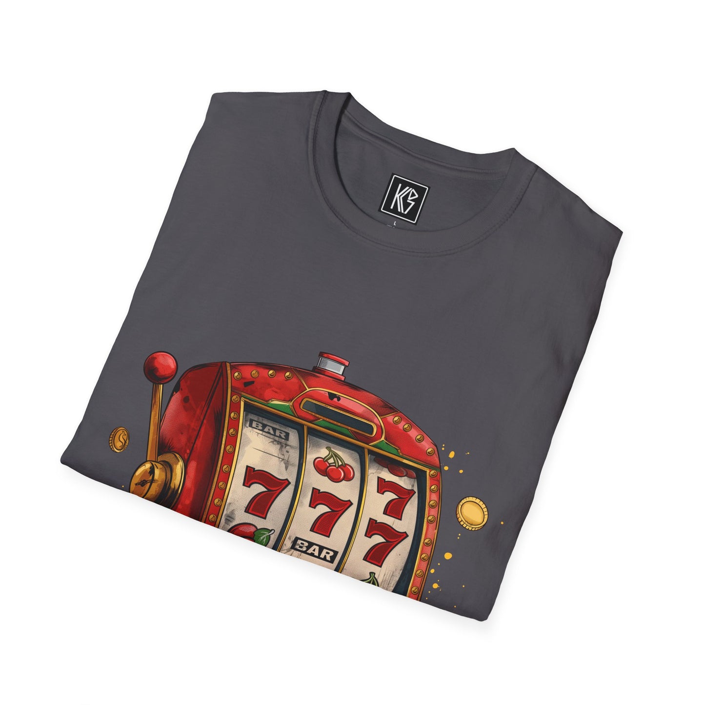 Lucky 777 slots Graphic Tee Softstyle by KGD Prints