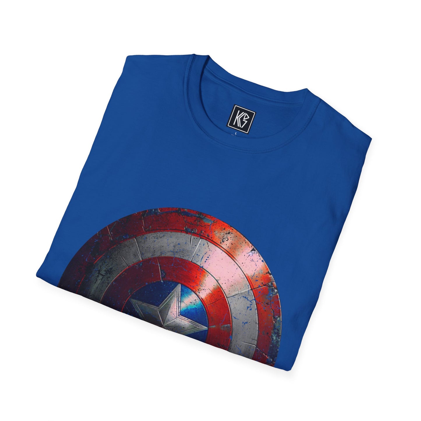 Captain America Shield Graphic Tee Softstyle by KGD Prints