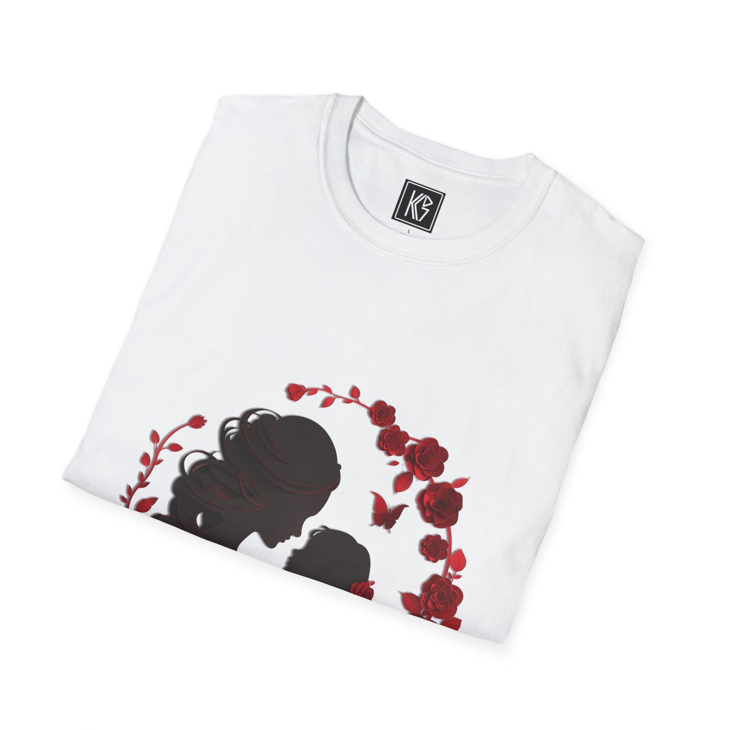 Mothers Rose Graphic Tee Softstyle by KGD Prints