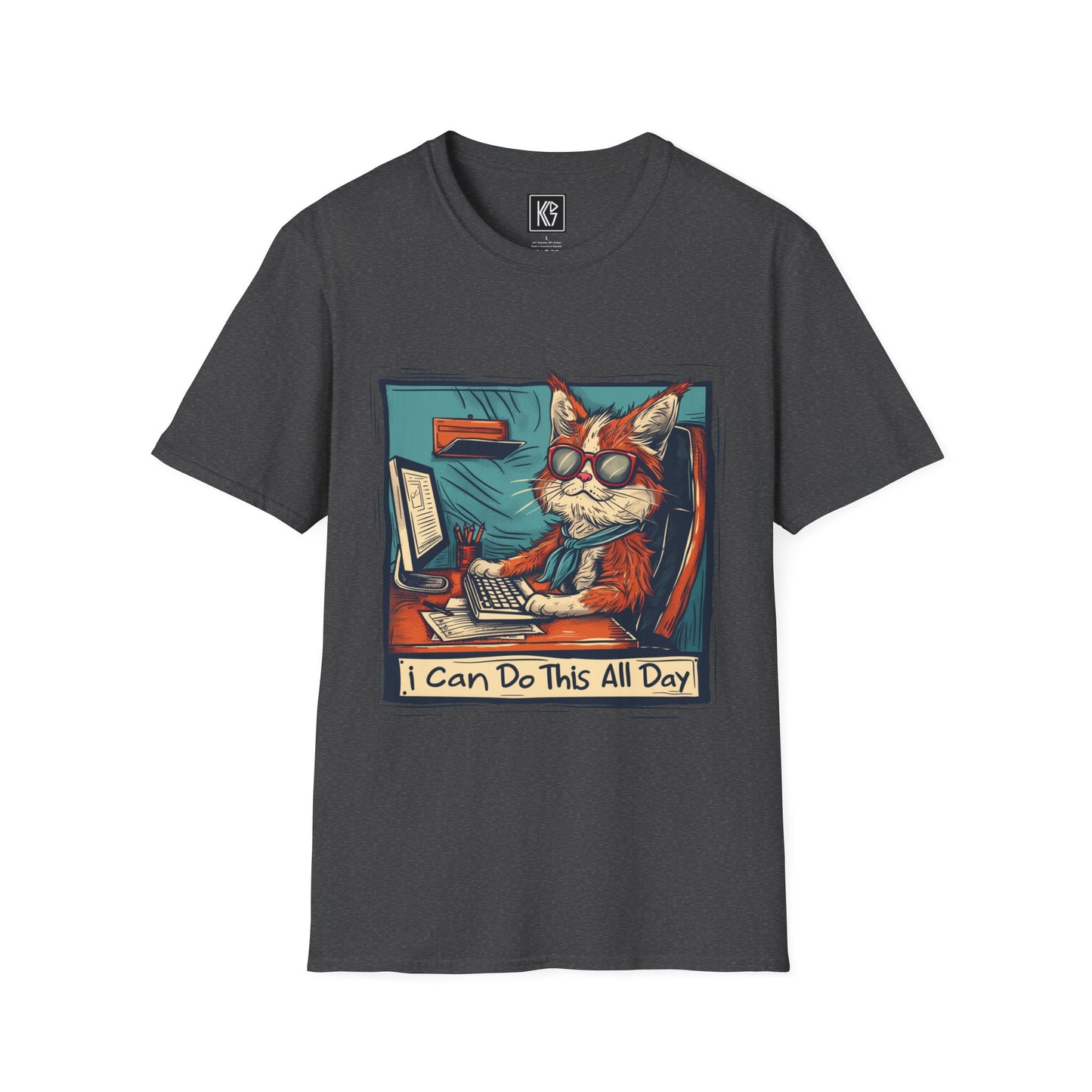 I can do this all day Graphic Tee Softstyle by KGD Prints