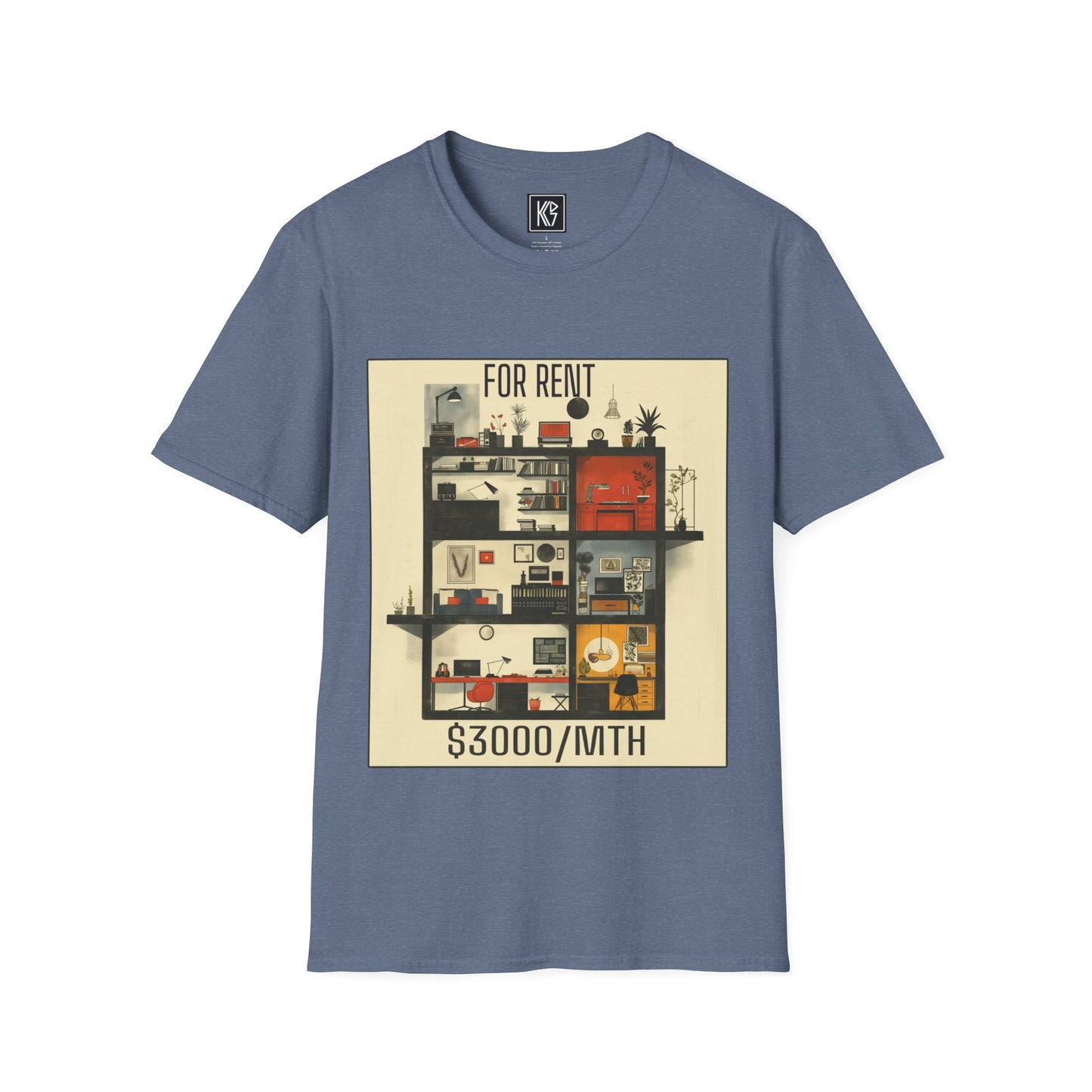 Rent for life Graphic Tee Softstyle by KGD Prints