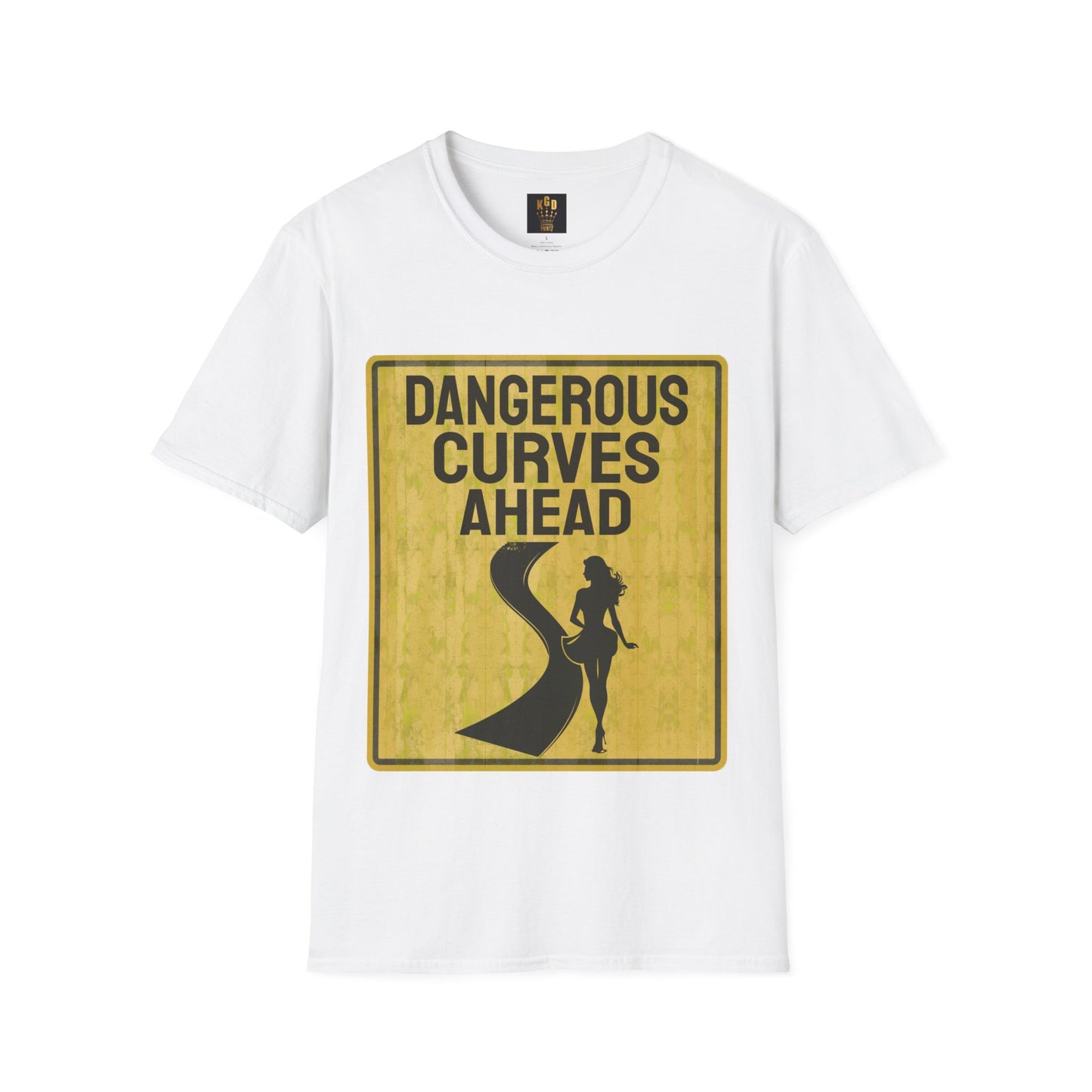 Dangerous Curves Ahead Graphic Tee Softstyle by KGD Prints