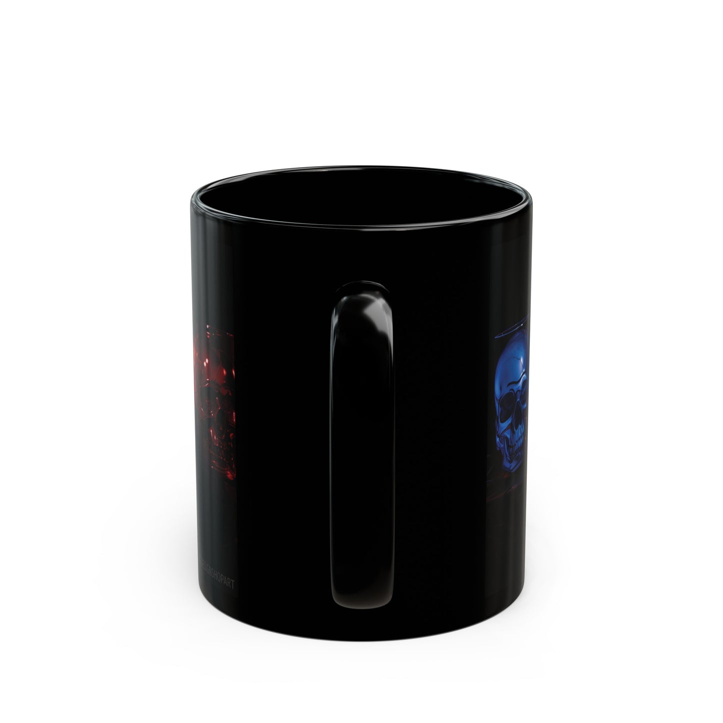 Skull candles rainbow 11oz Black Mug coffee tea ceramic mug beautiful graphic art