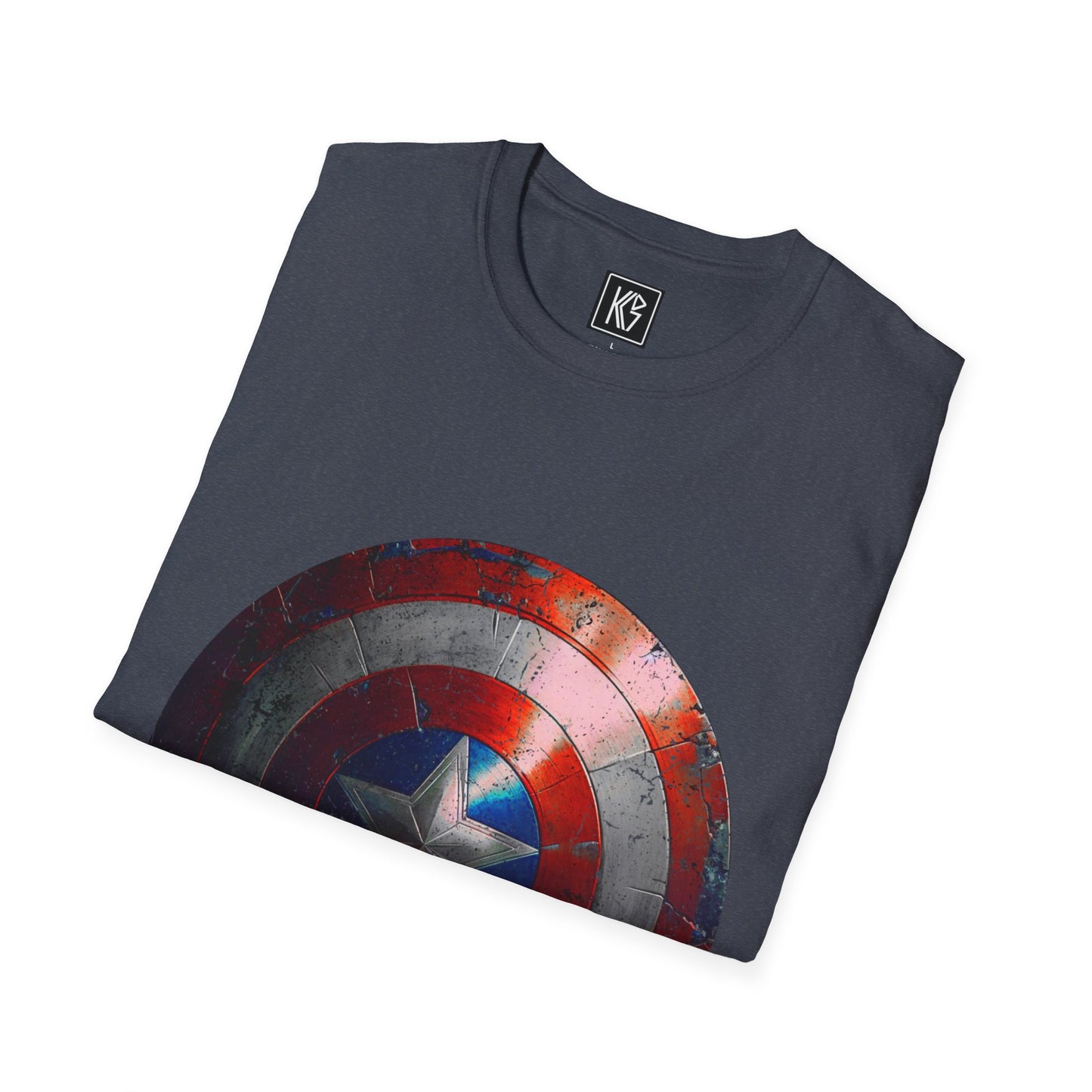 Captain America Shield Graphic Tee Softstyle by KGD Prints